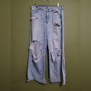 American Eagle Super High-Rise Baggy Wide-Leg Jeans